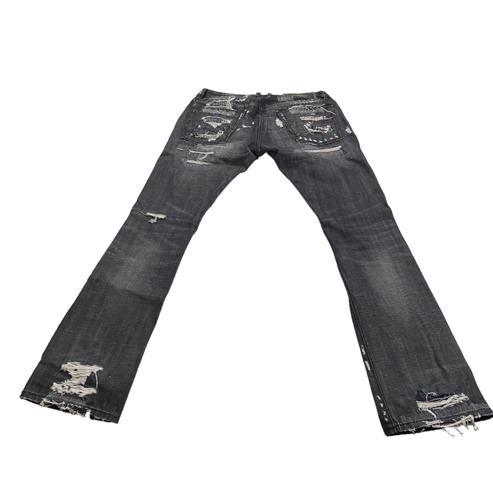 Cult of Individuality Rebel Straight Japanese Selvedge Men Black Wash Jean Sz 33 - Picture 9 of 15